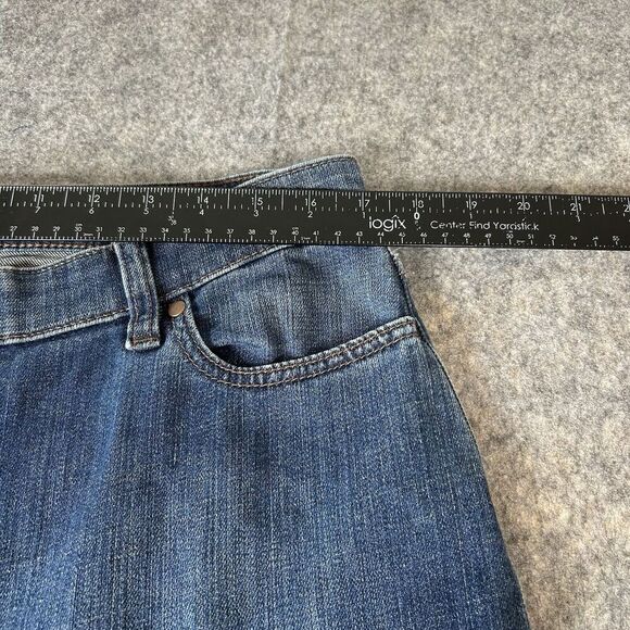 Eileen Fisher Jeans Womens 16 Petite Straight Leg Medium Wash Denim - Picture 4 of 10